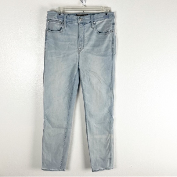 J. CREW POINT SUR 10” Hightower Straight Light Wash Jeans, Size 30